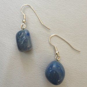 Blue Quartzite Gemstone Earrings
